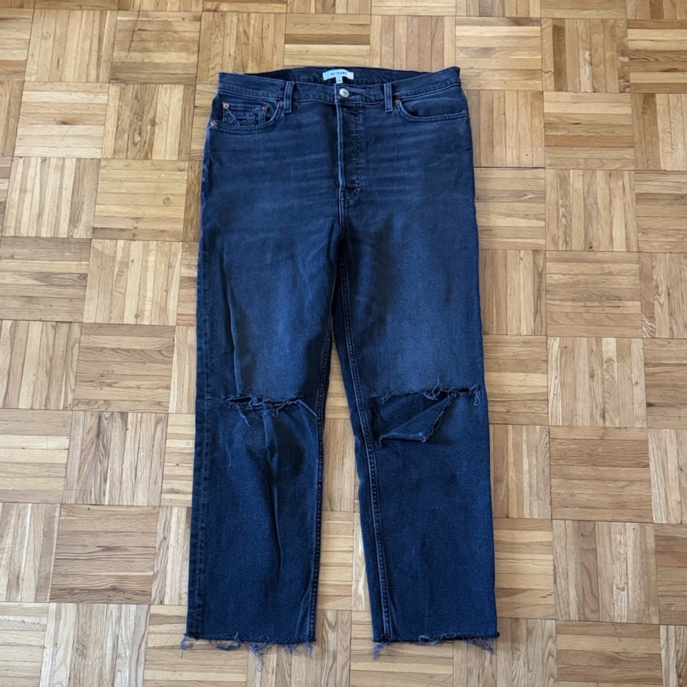 Re/Done 70s High Rise Stove Pipe Jeans
